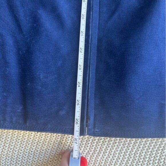 Vintage Royal Blue Suede Leather Jacket - Picture 6 of 7